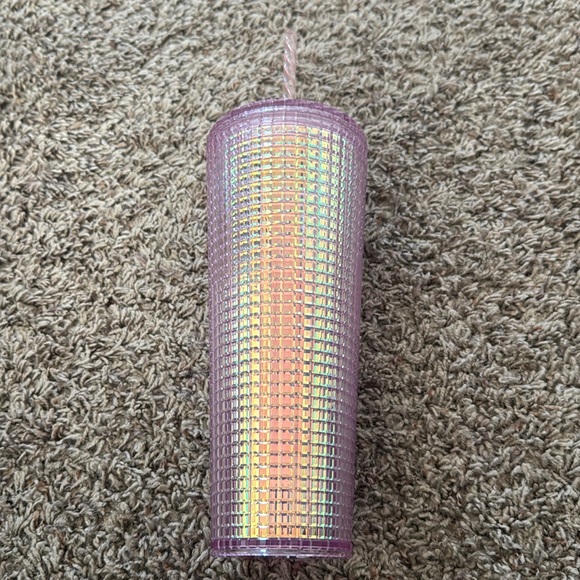 Starbucks Pink Grid Tumbler 24oz - Picture 5 of 7